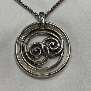 Brighton Celtic Knots Necklace Silver Plated 15"- 17"
